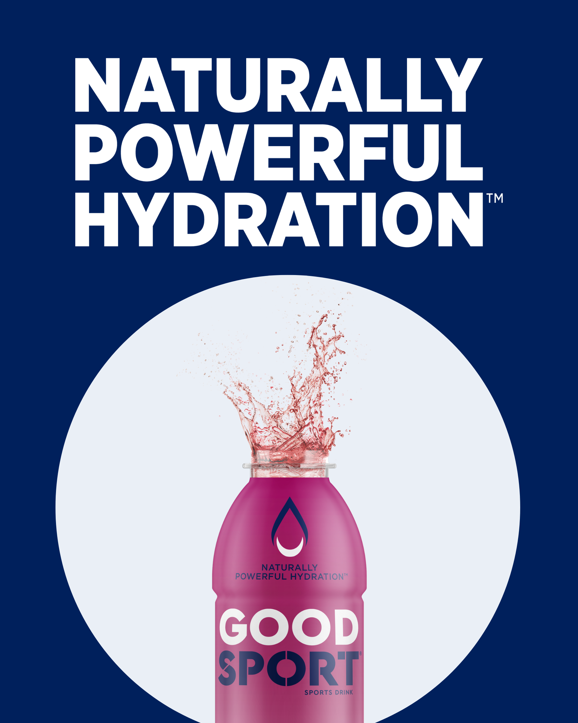 Bottle of Wild Berry with Naturally Powerful Hydration